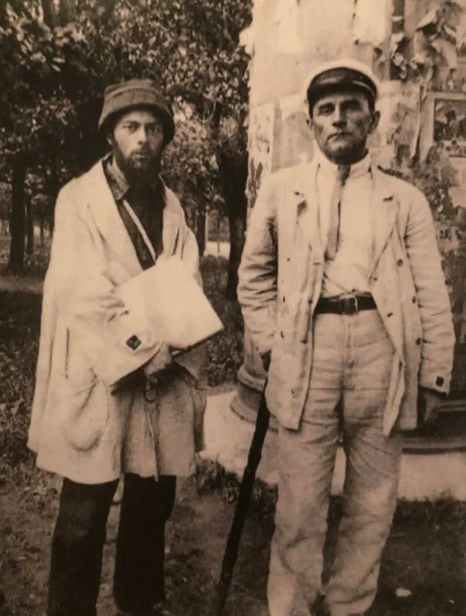 Казимир Малевич и Эль Лисицкий, архивная фотография